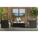 Selah 47.25 X 47.25 inch White / Black Coffee Table